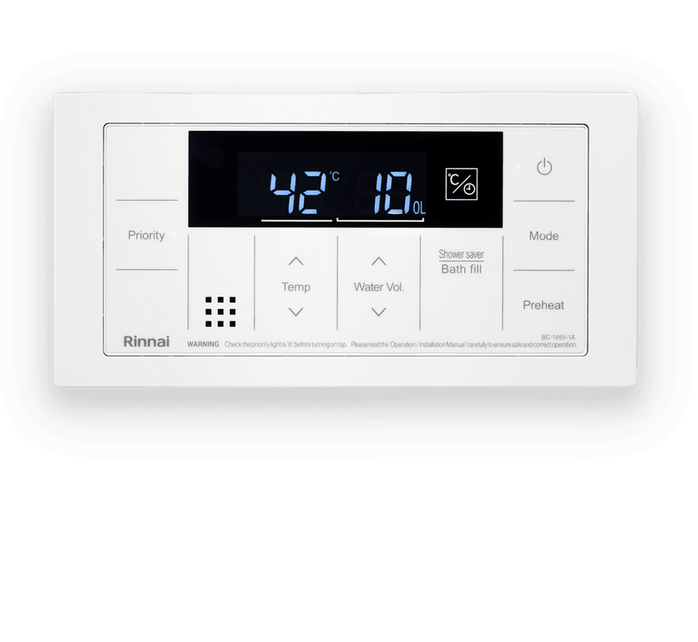 Control your Infinity hot water with the Deluxe controller
