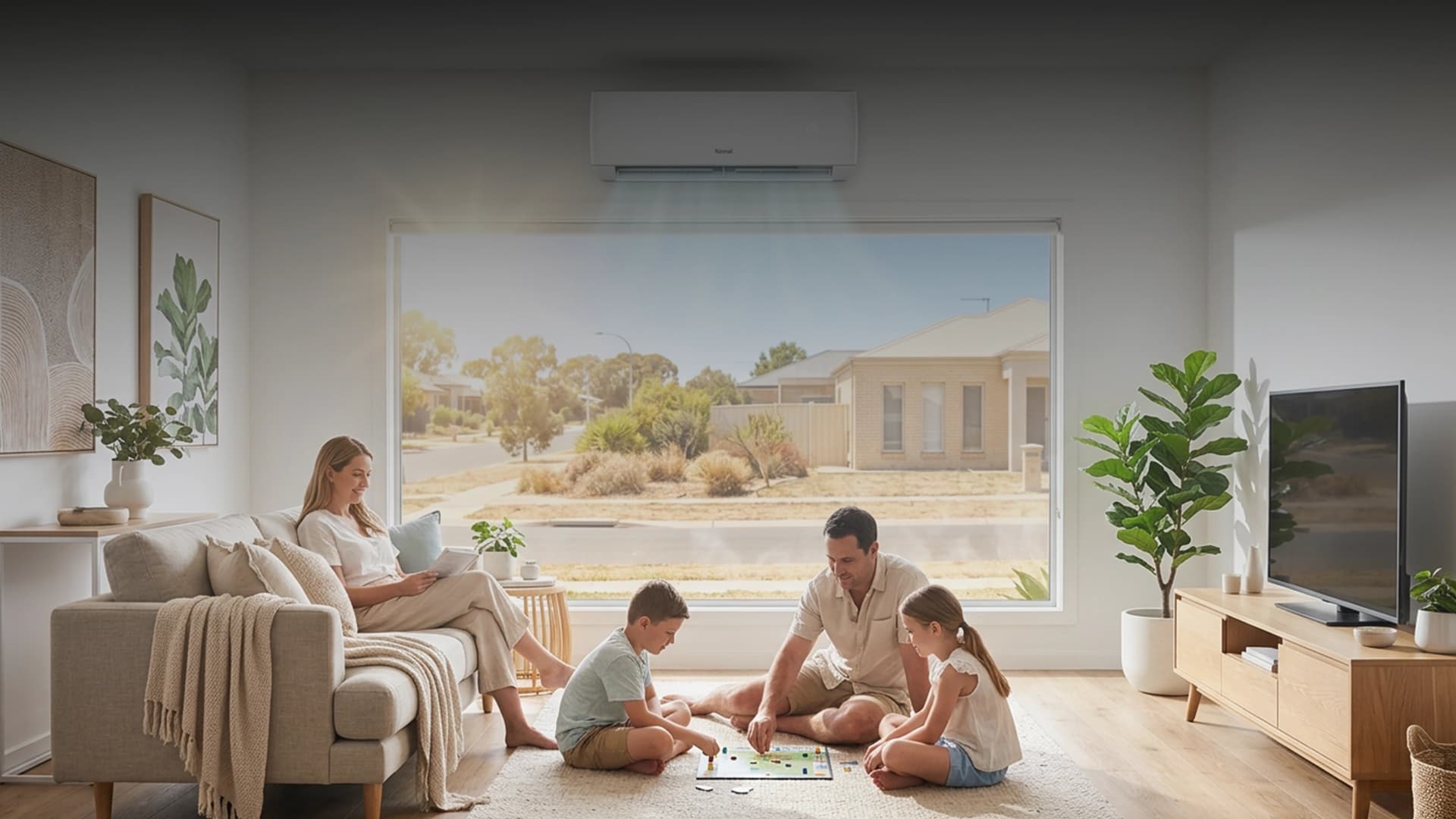 Rinnai CJ series air conditioner cools you down quickly