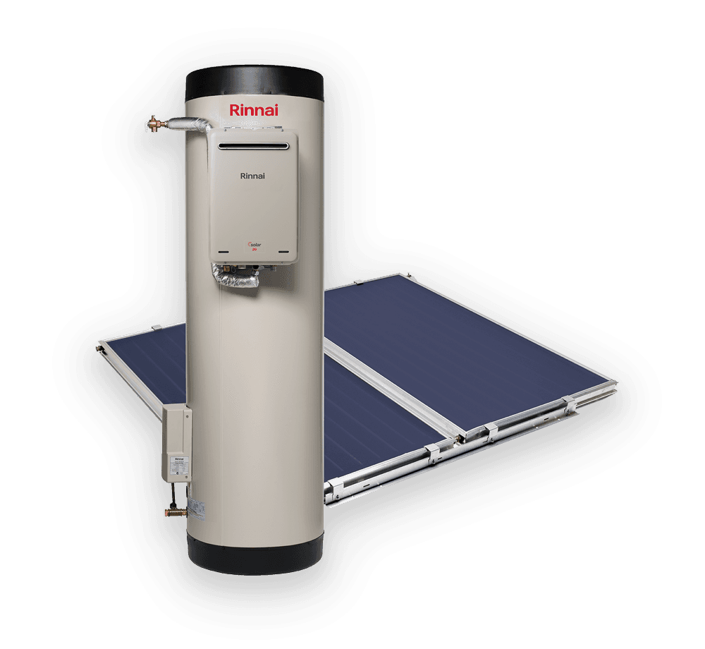 Rinnai Prestige Gas Flat Plate solar hot water