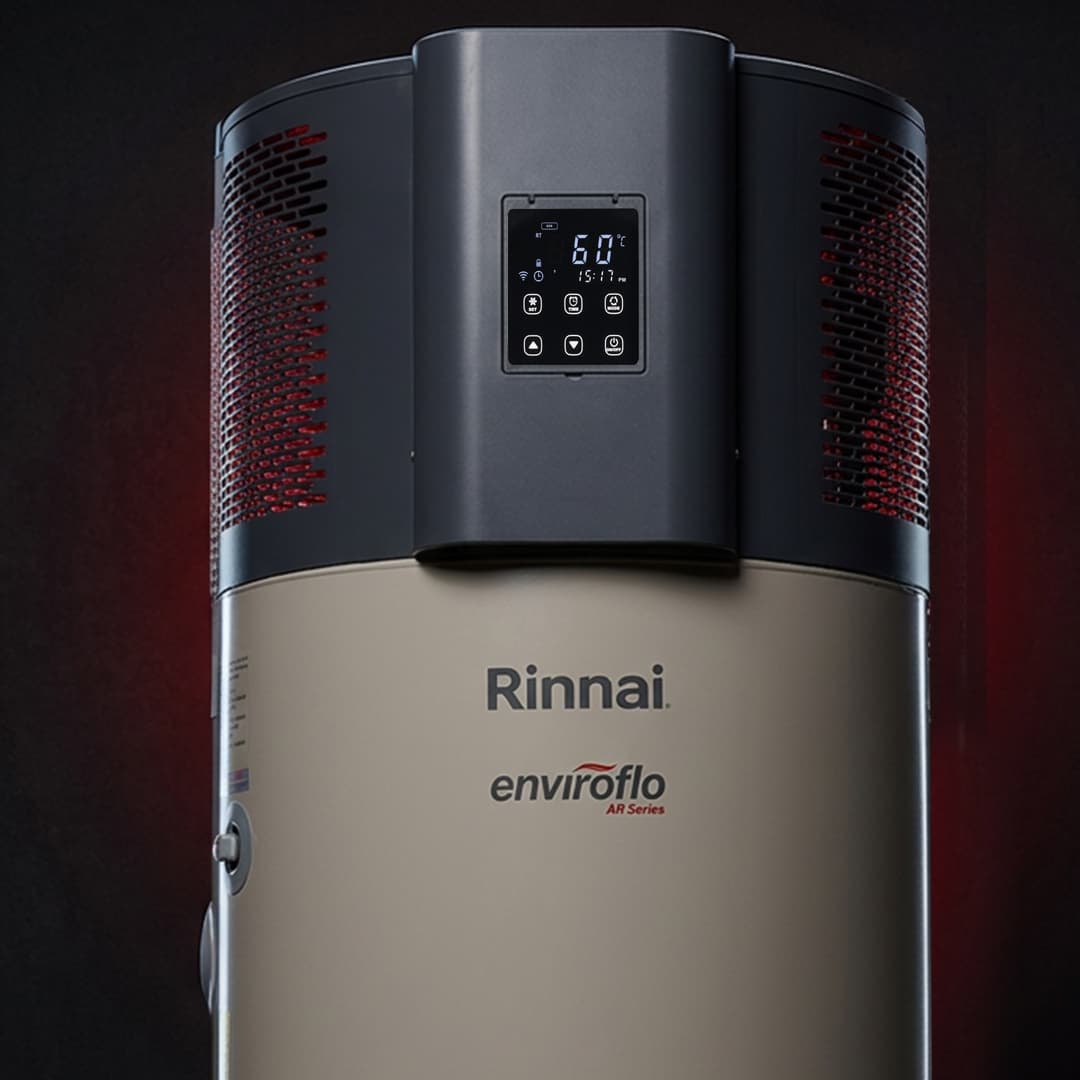 Rinnai Enviroflo AR Series Heat Pump gives you greater control over your hot water