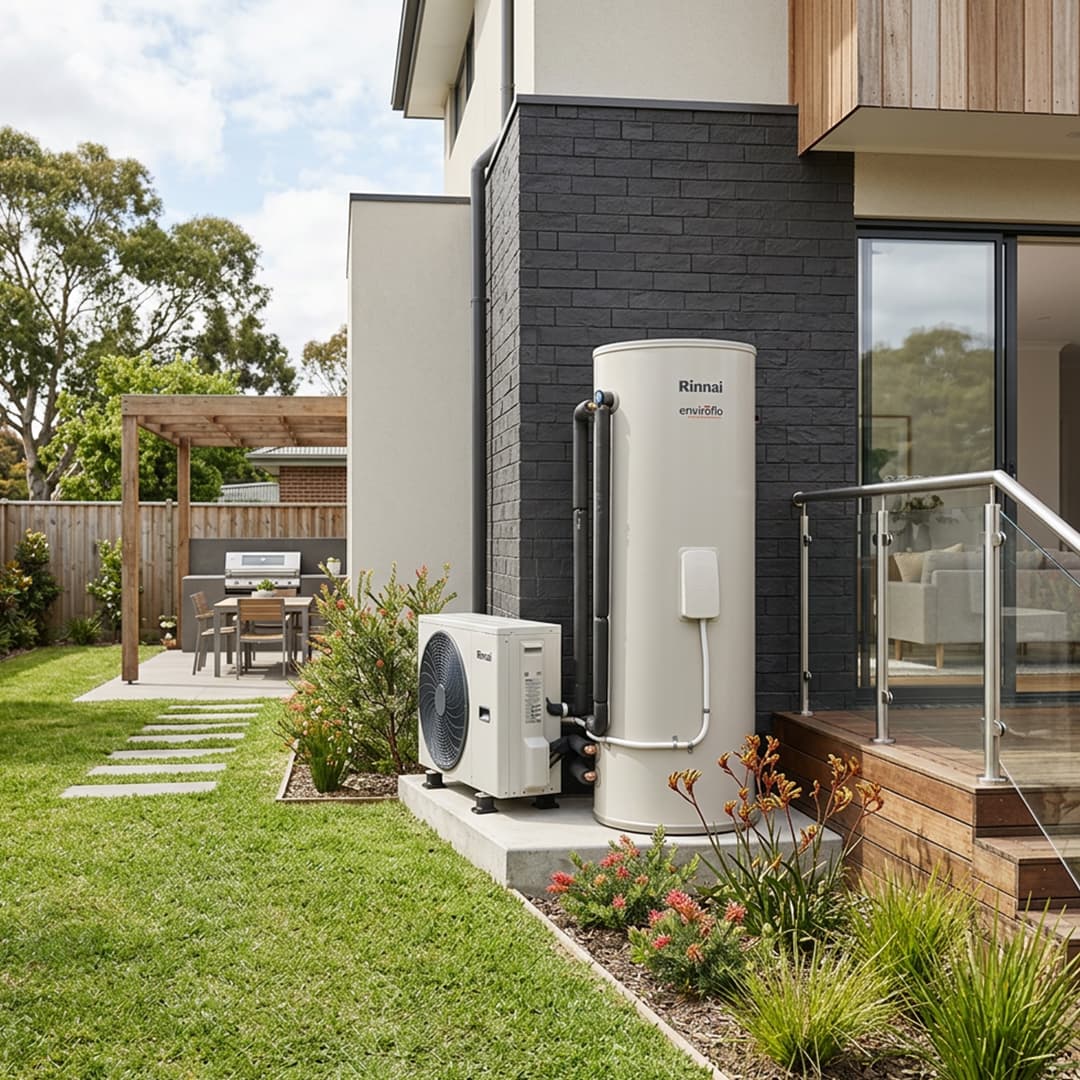 Rinnai Split Heat Pump - for year round hot water