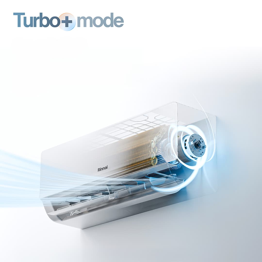 Rinnai range of Air Conditioners with Turbo mode