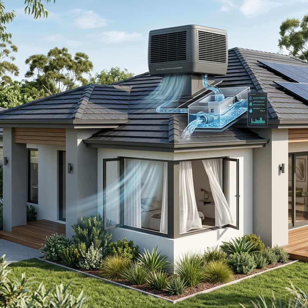 Brivis Evaporative Cooling with intelligent water management