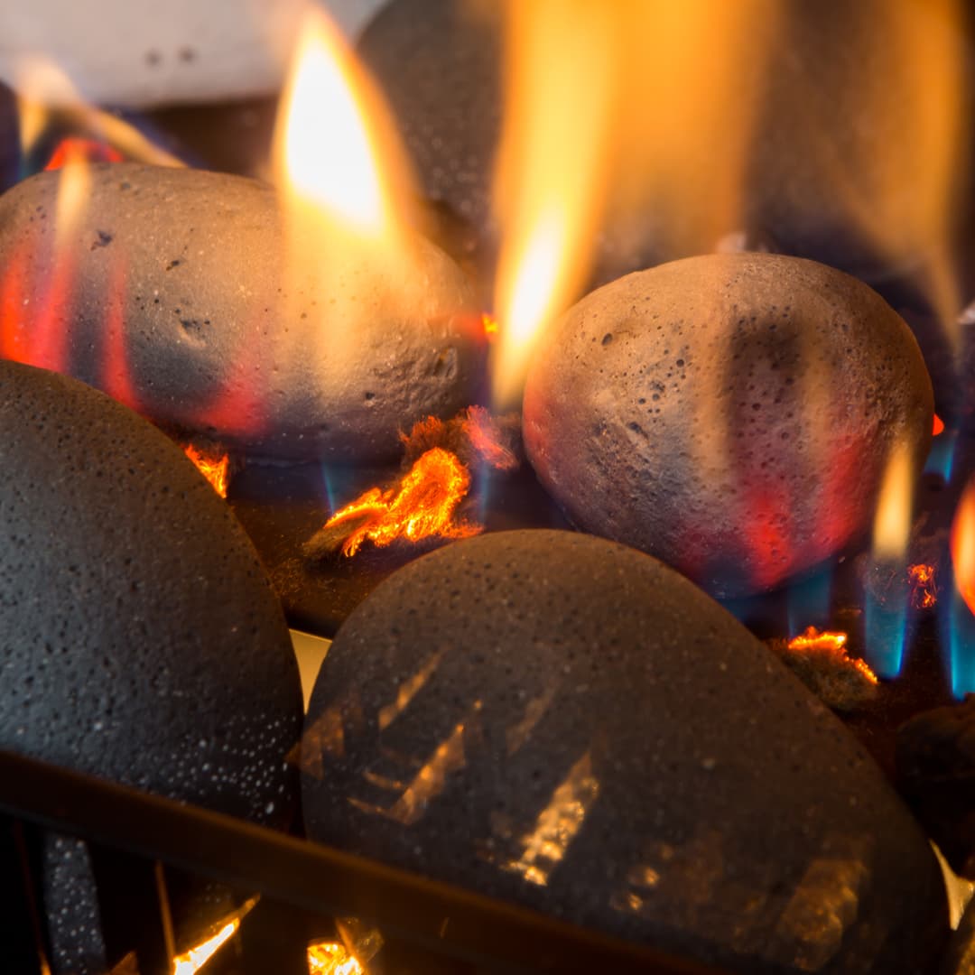Rinnai Gas Fireplace with realistic looking flame technology