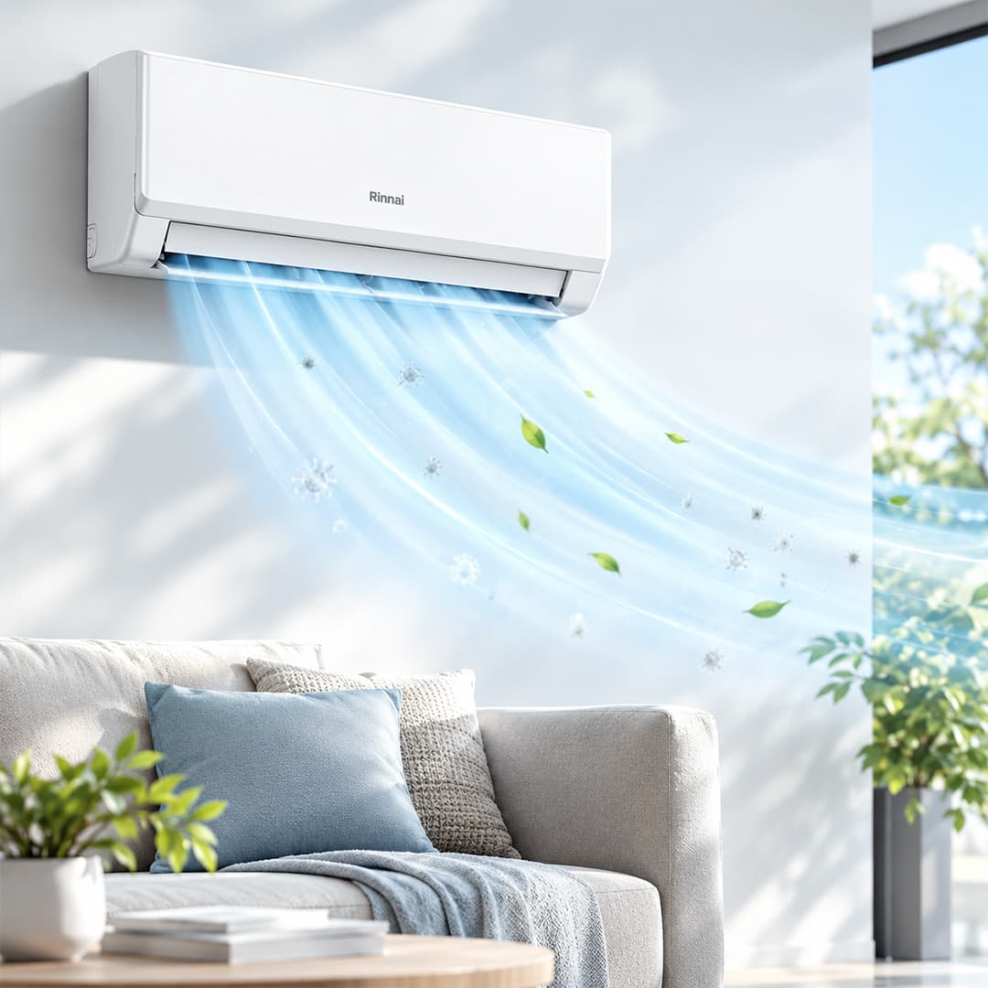 Rinnai JX Series - Cleaner air