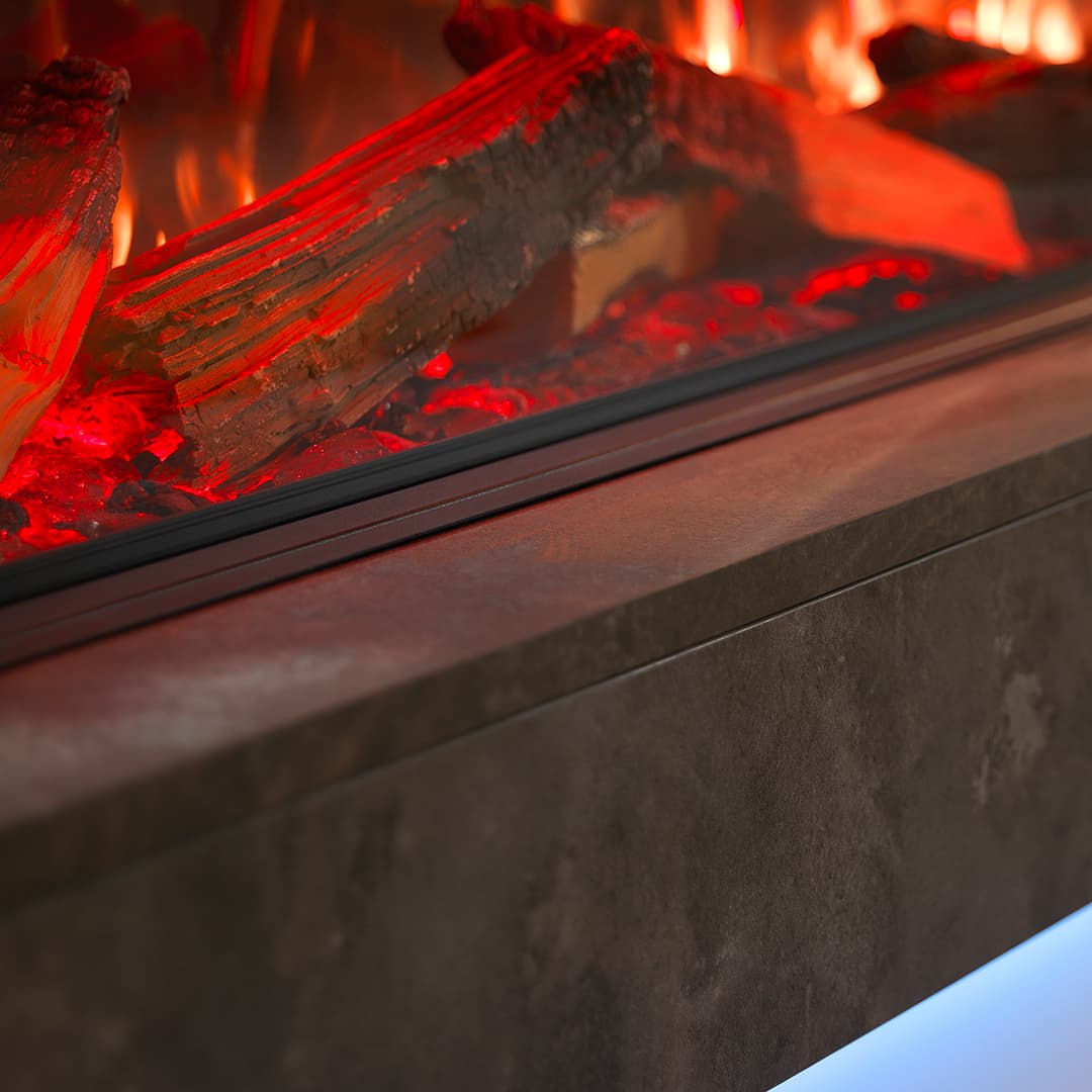 Rinnai Electric Fireplace TriLight Flames technology