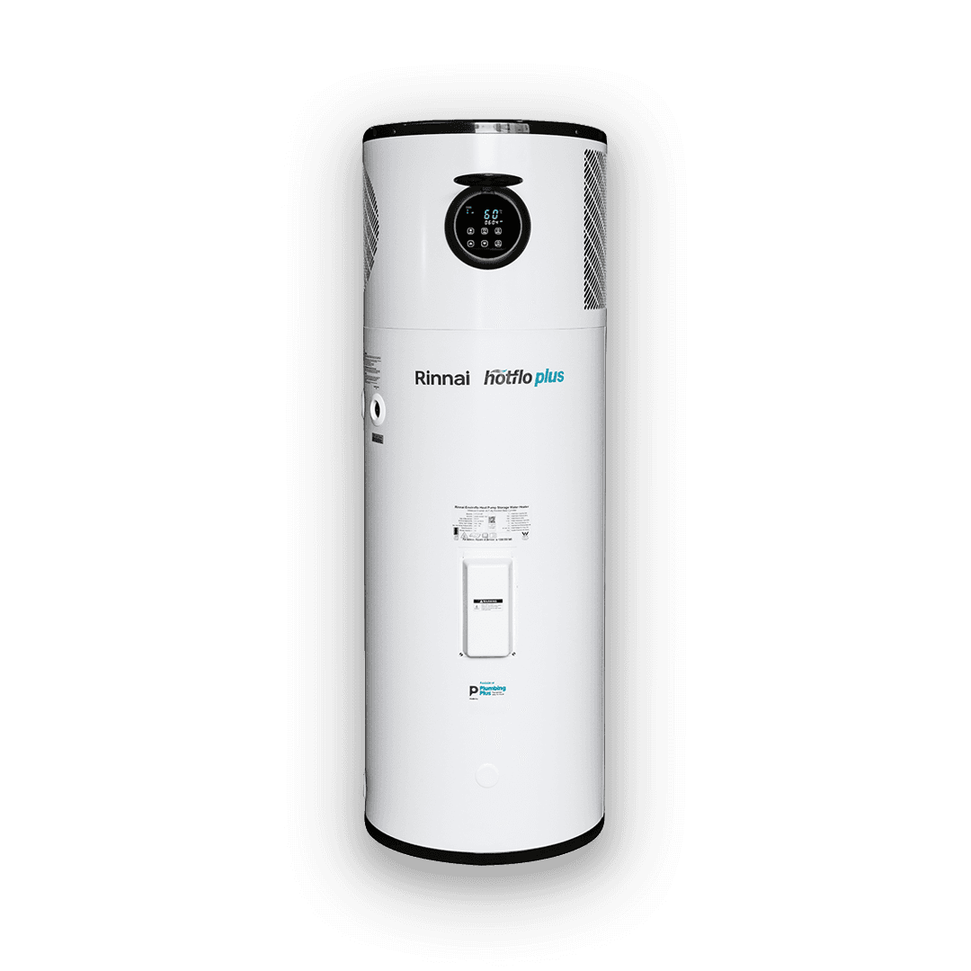 Rinnai Hotflo Plus 250L Electric Heat Pump (front)