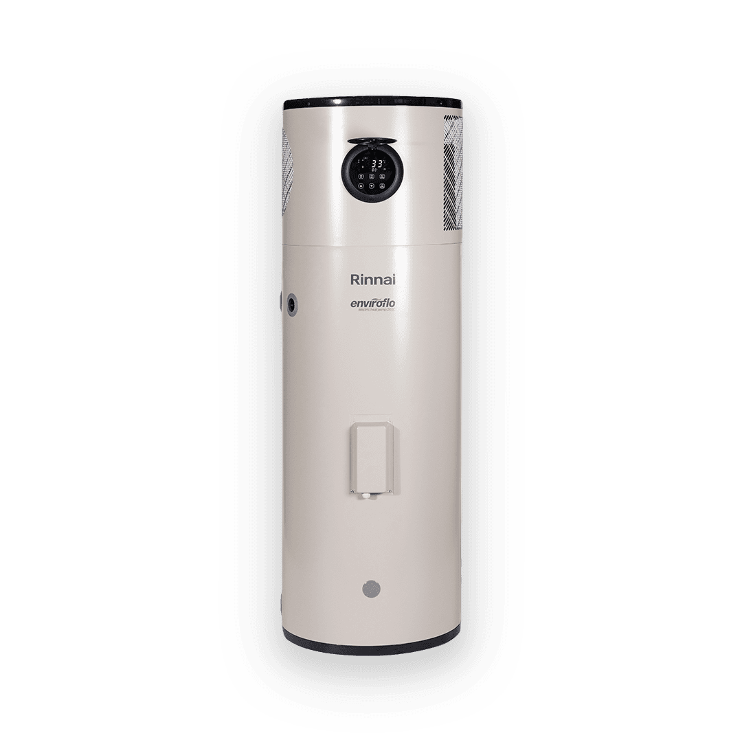Rinnai Enviroflo 265L Electric Heat Pump (front)