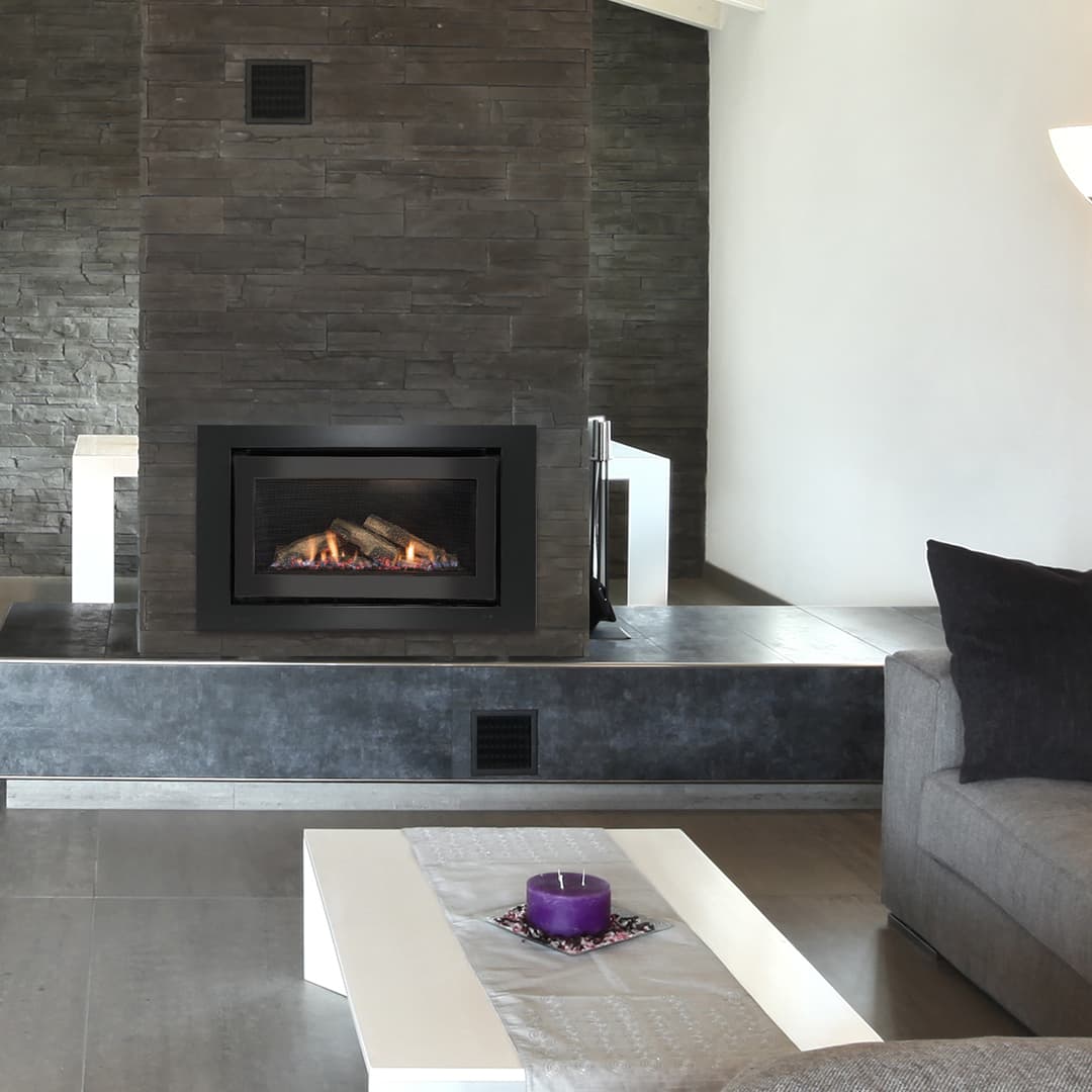 Rinnai Gas Fireplace has a minimalist design
