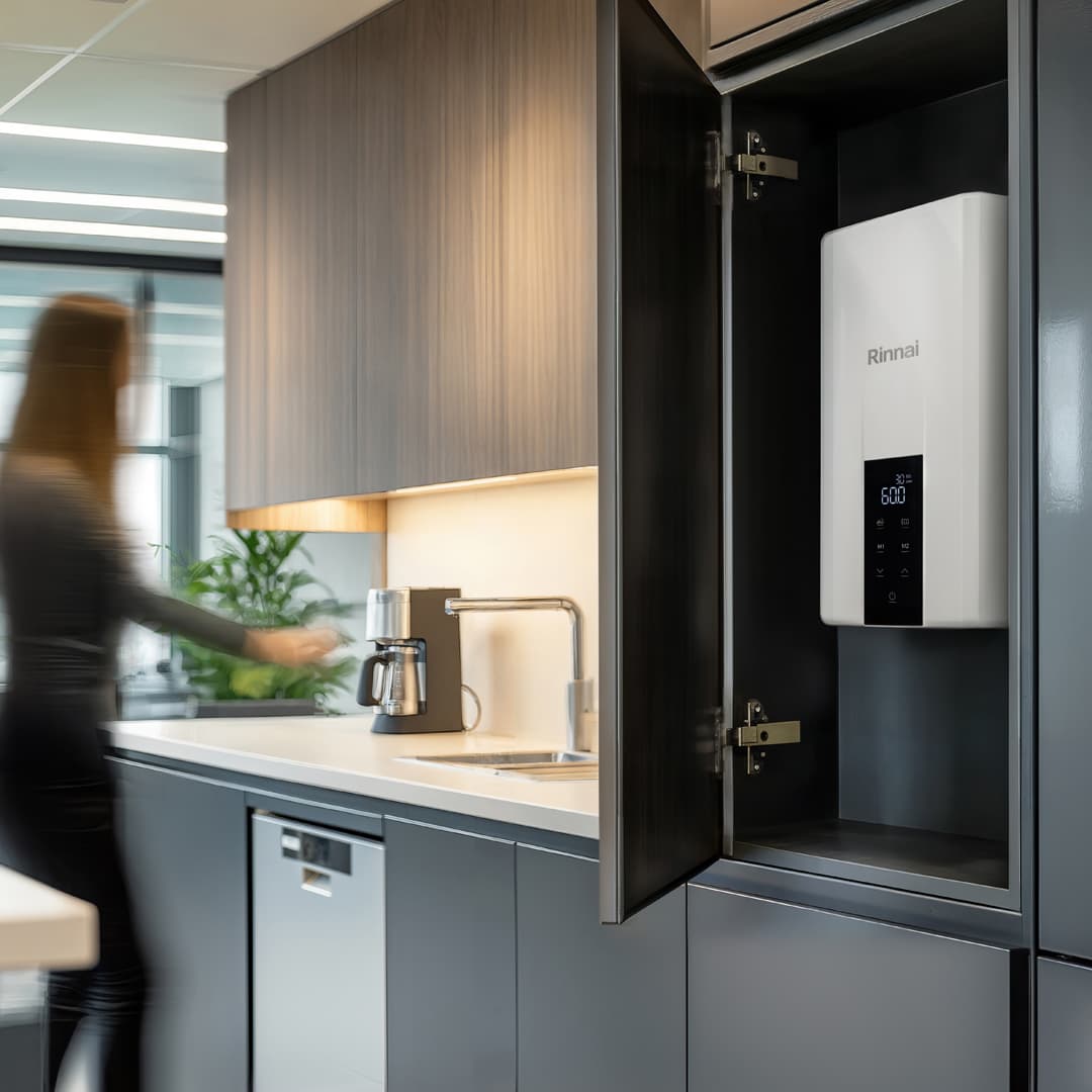 Rinnai Efinity Electric Continuous Flow Hot Water - Modern Slimline design