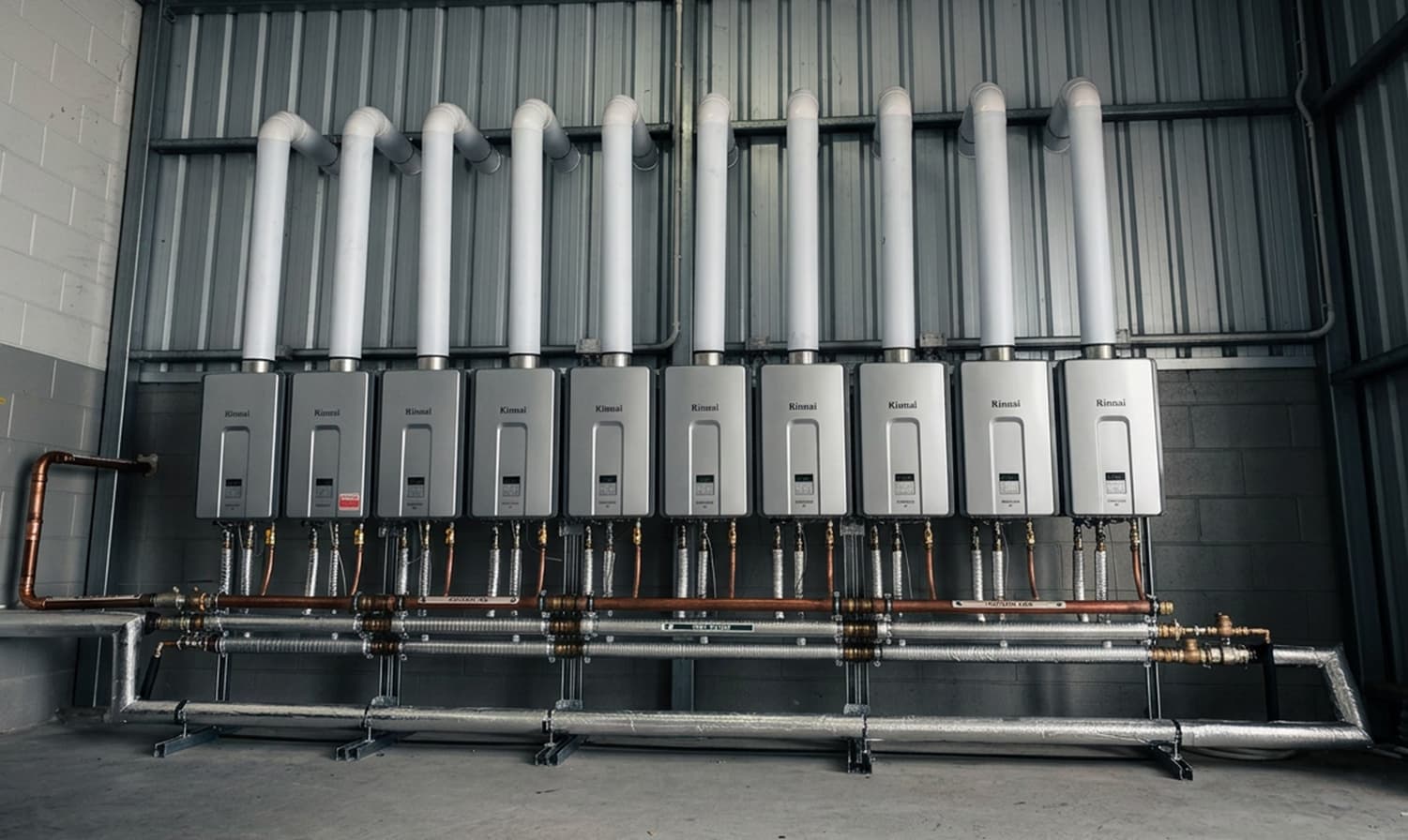 Rinnai installs heavy due hot water system at Treasury estates winery