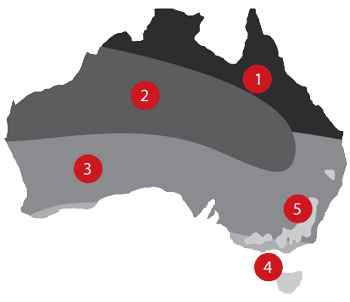 Australian Goverment Small-Scale Technology Certificate Zones rebates map
