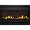 Rinnai 1250 Gas Fire Pebble Stones - Black on Black Frame