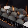 Rinnai 650, 750 Gas Fire Ember details Pebble Stones Close Up 6