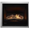 Rinnai 750 (700mm) Gas Fire Logs - Titanium Grey Frame Angle Left