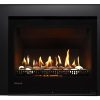 Rinnai 750 (700mm) Gas Fire Pebble Stones Masonary - XL Matte Black Frame