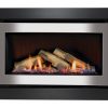 Rinnai 950 Evolve Gas Fire Log Set - Stainless on Black Frame