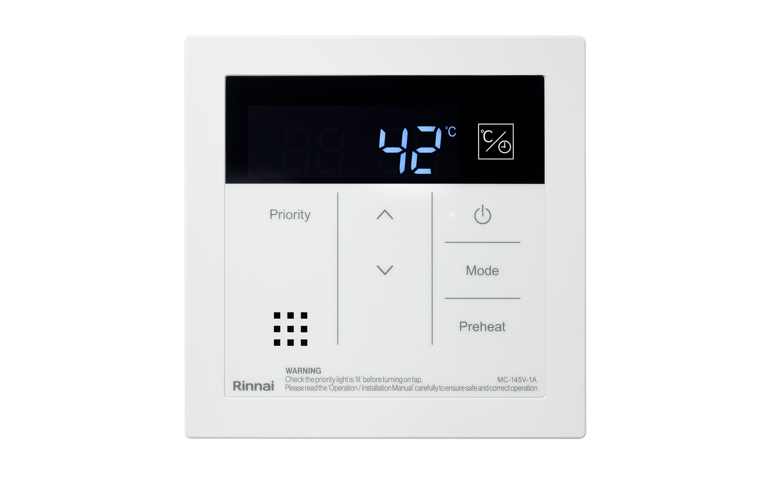 Rinnai Deluxe Kitchen Hot Water Controller (white)