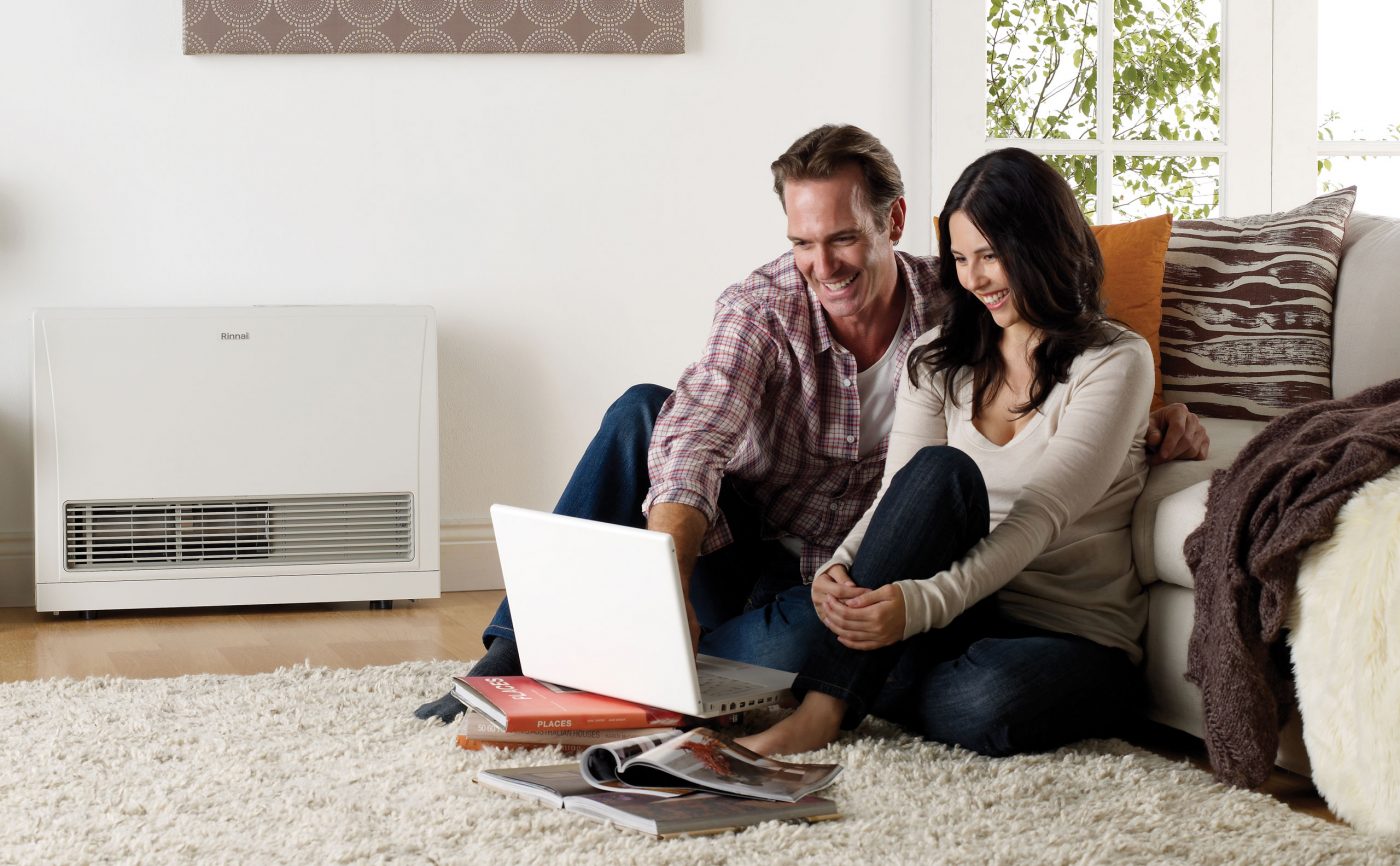 Rinnai Energysaver Gas Heater (people living)