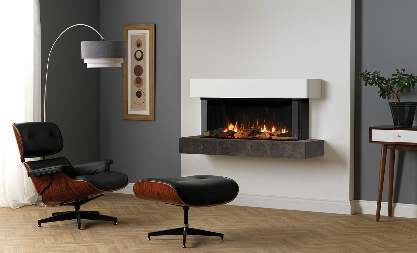 Rinnai ES 1000 Electric Fire (lifestyle - shelf)