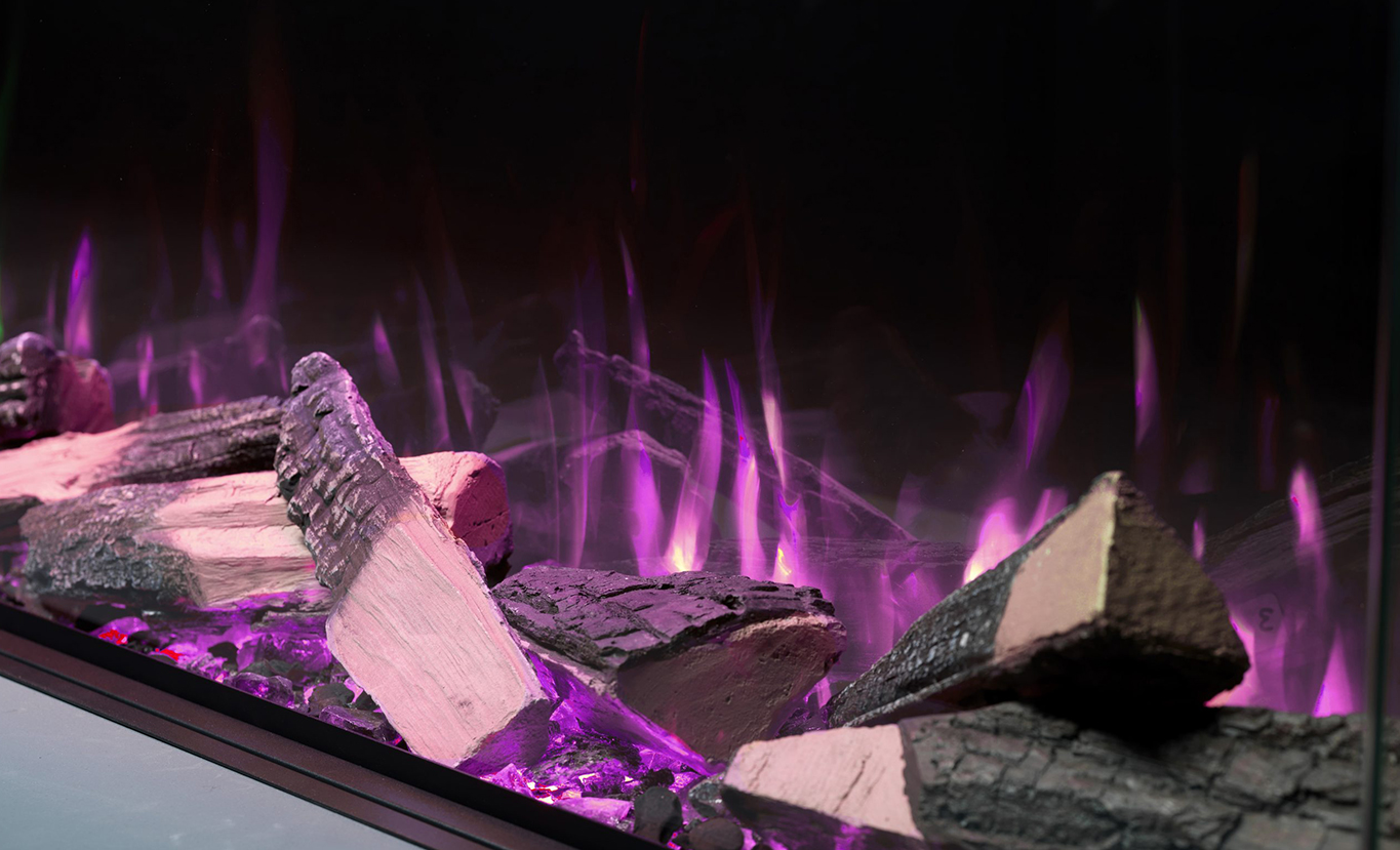 Rinnai ES Electric Fire TriLight Log (purple)