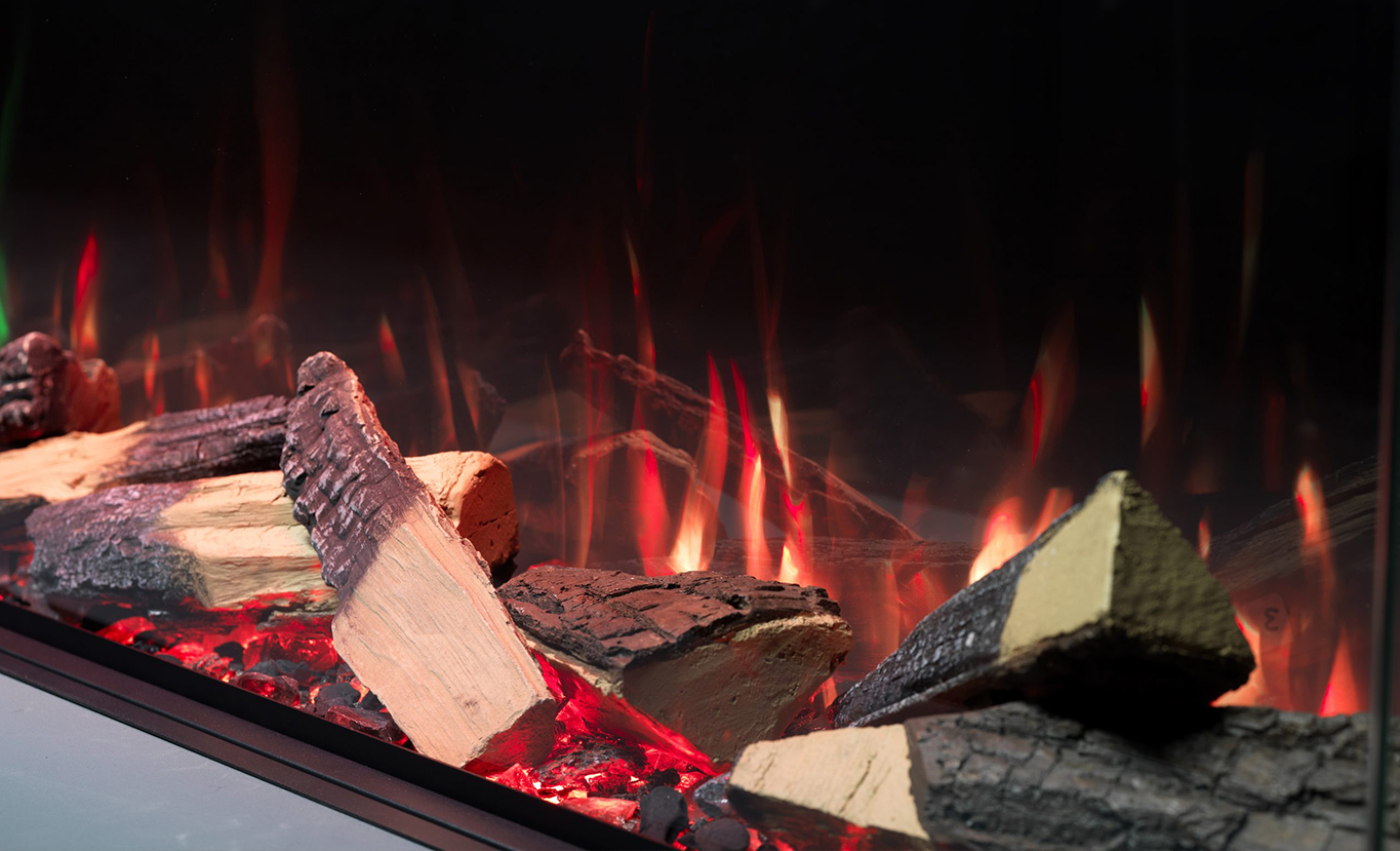 Rinnai ES Electric Fire TriLight Log (red)