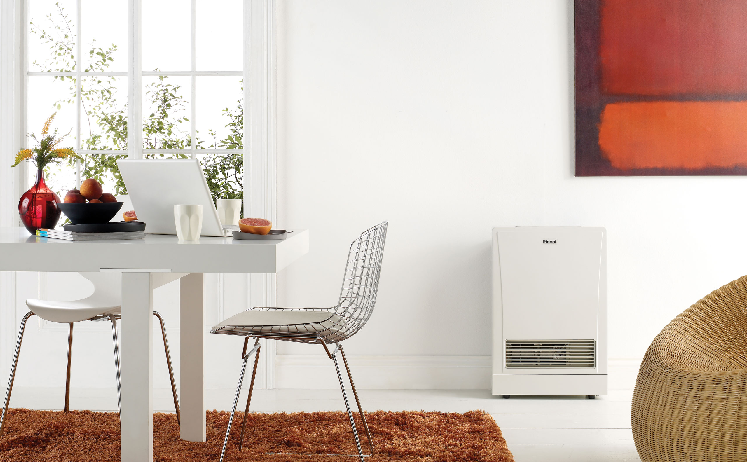Rinnai Energysaver 309FT Gas Heater (lifestyle - table)