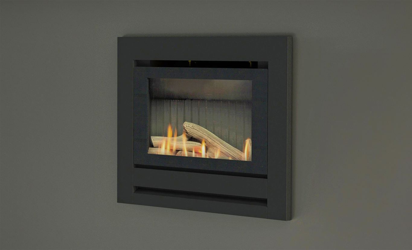 Rinnai SS850 Gas Fire (logs - angle high embers)