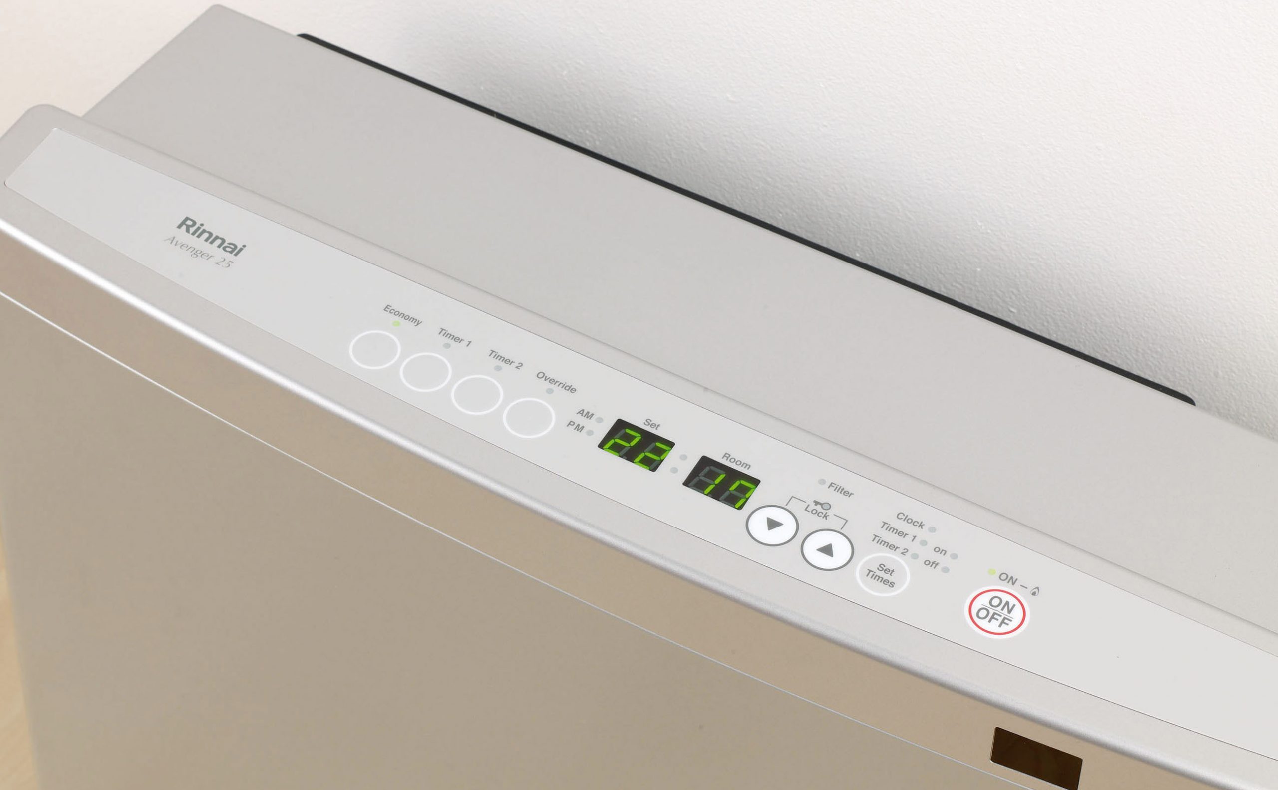 Rinnai Avenger 25 Convector Portable Gas Heater Control Panel