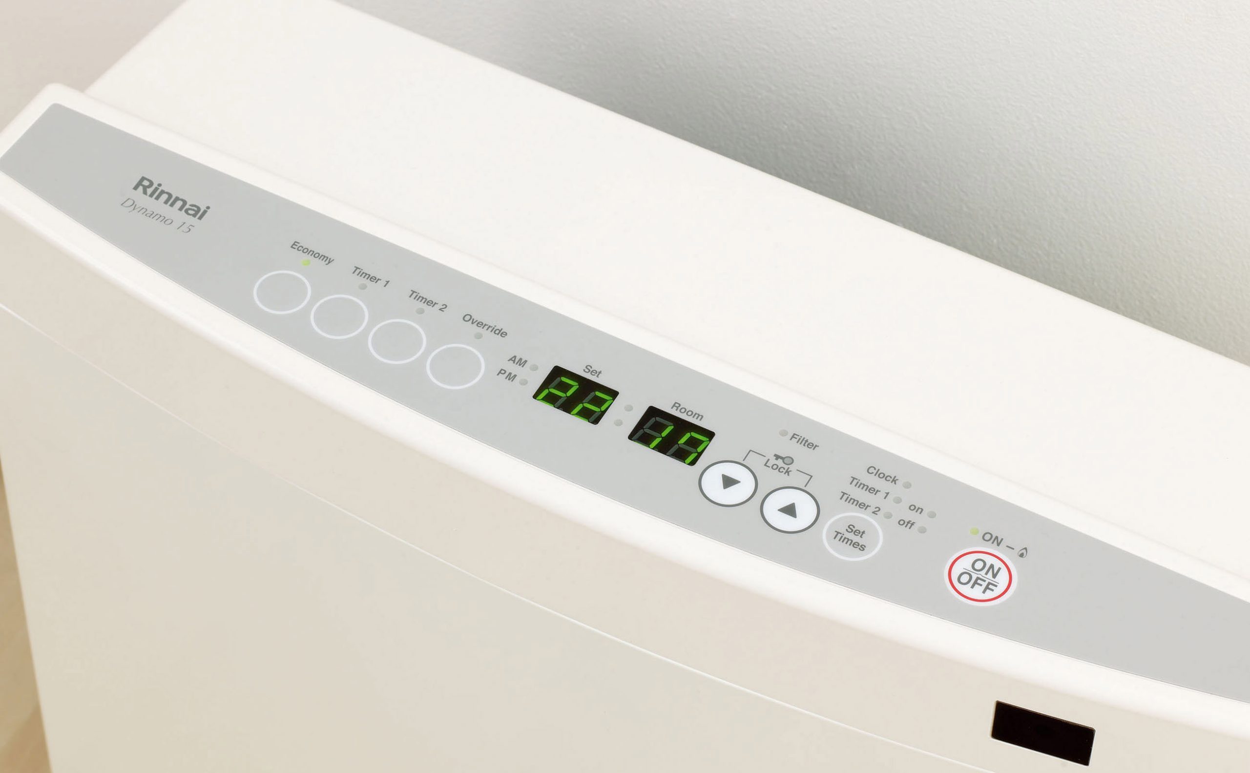 Rinnai Dynamo 15 Convector Portable Gas Heater Control Panel