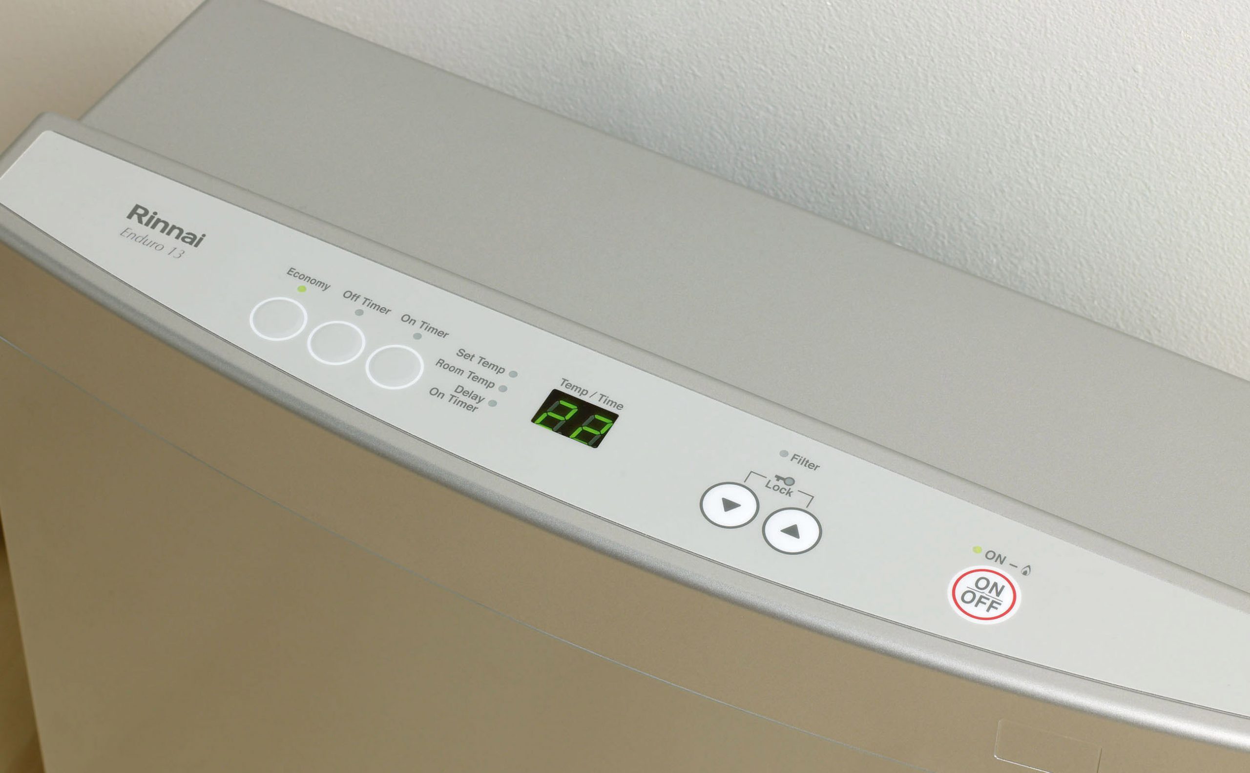 Rinnai Enduro 13 Convector Portable Gas Heater Control Panel