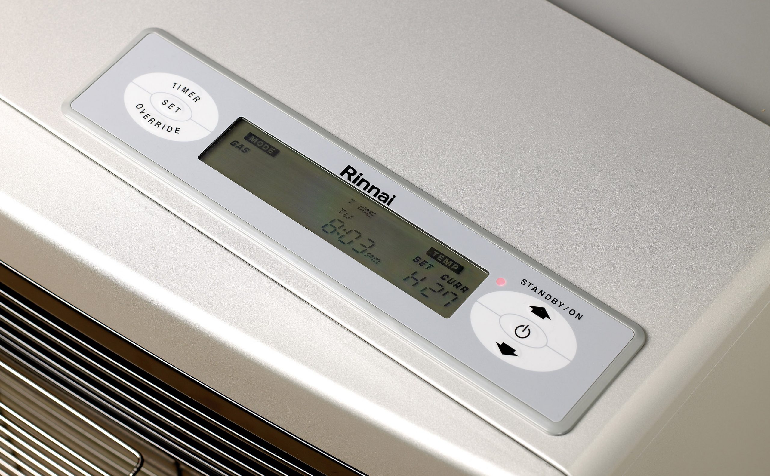 Rinnai Ultima II Console Gas Flued Space Heater Control Panel