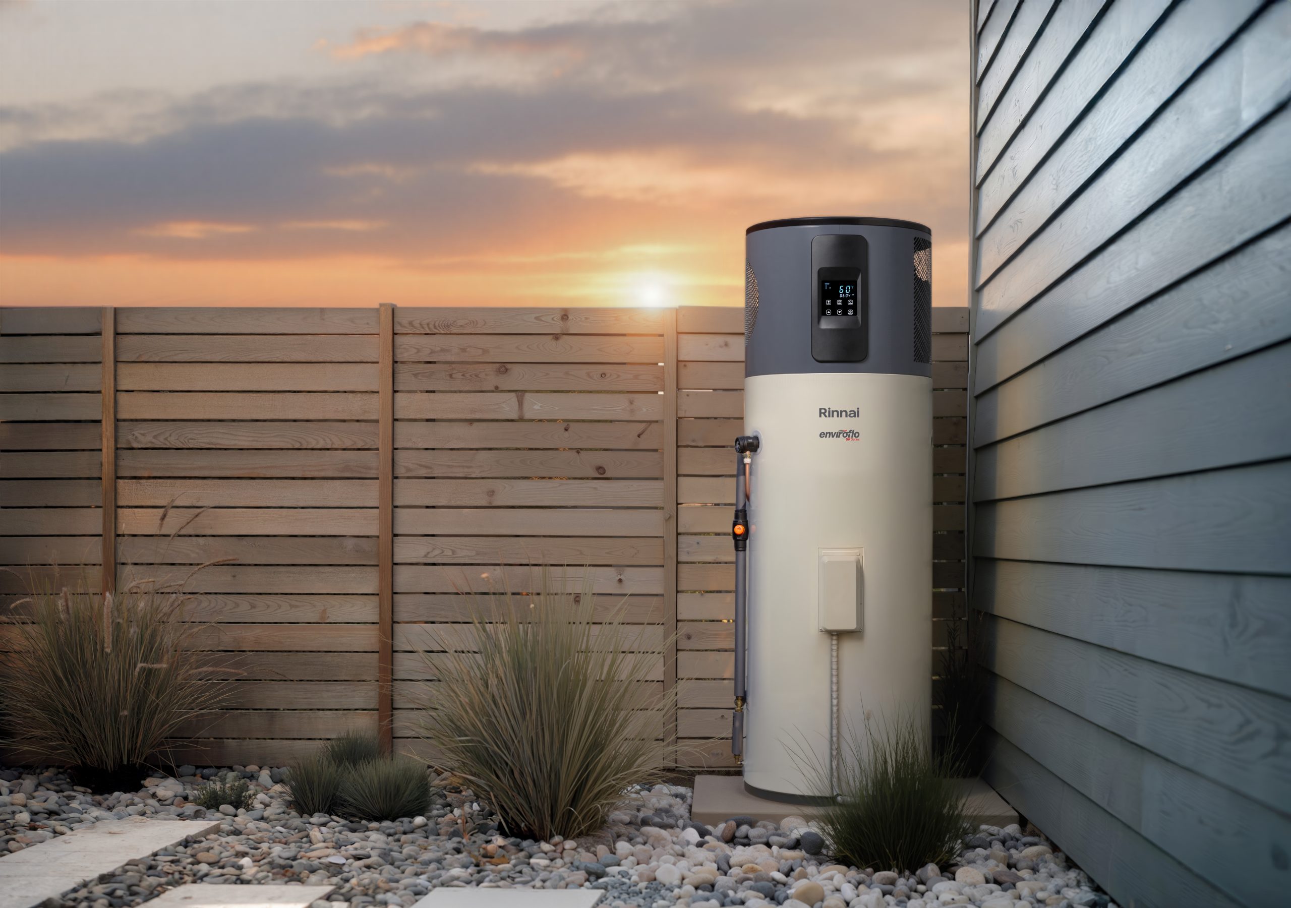 Rinnai Enviroflo GR Series Electric Heat Pump (lifestyle - outdoors)
