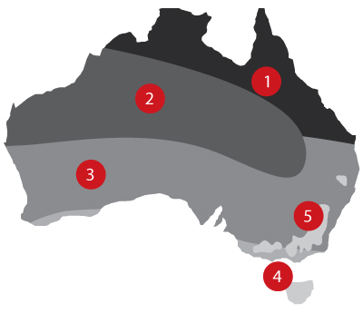Australia Energy Zone map