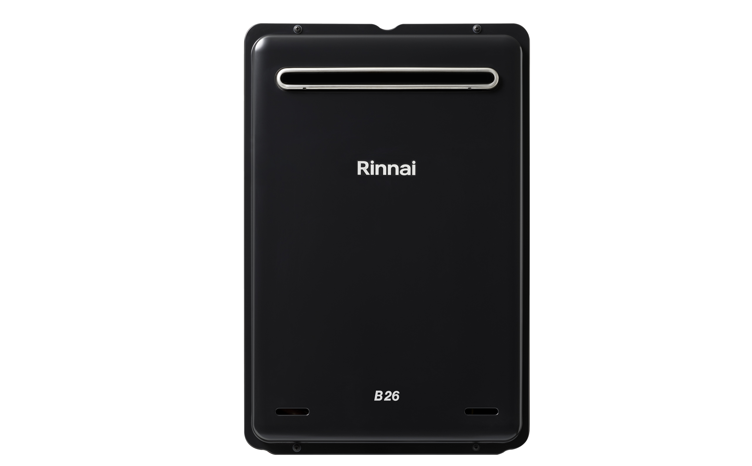 Rinnai B26 Black Gas Continuous Hot Water (front)