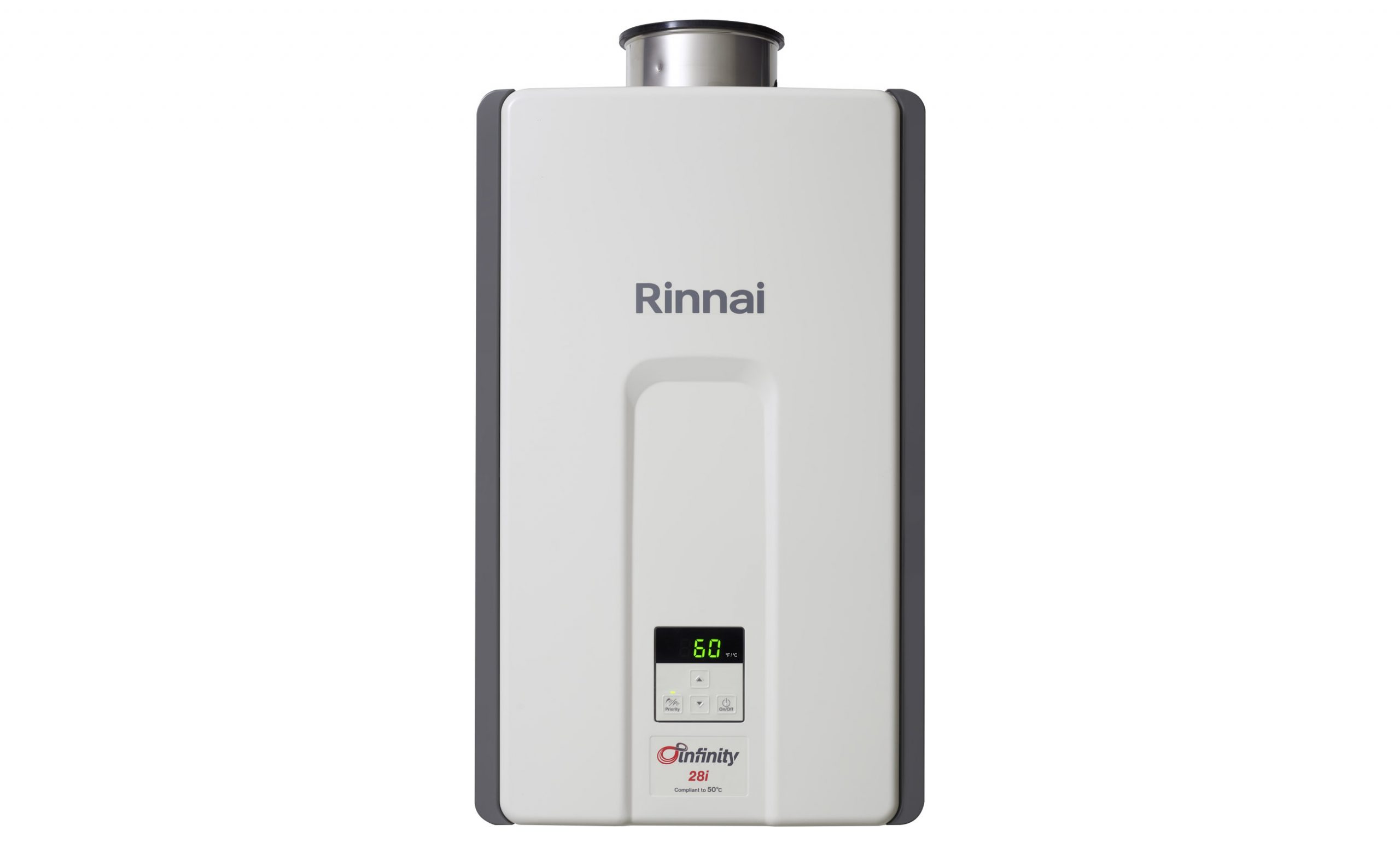 Rinnai Infinity 28i Gas Continuous Flow Hot Water (front)