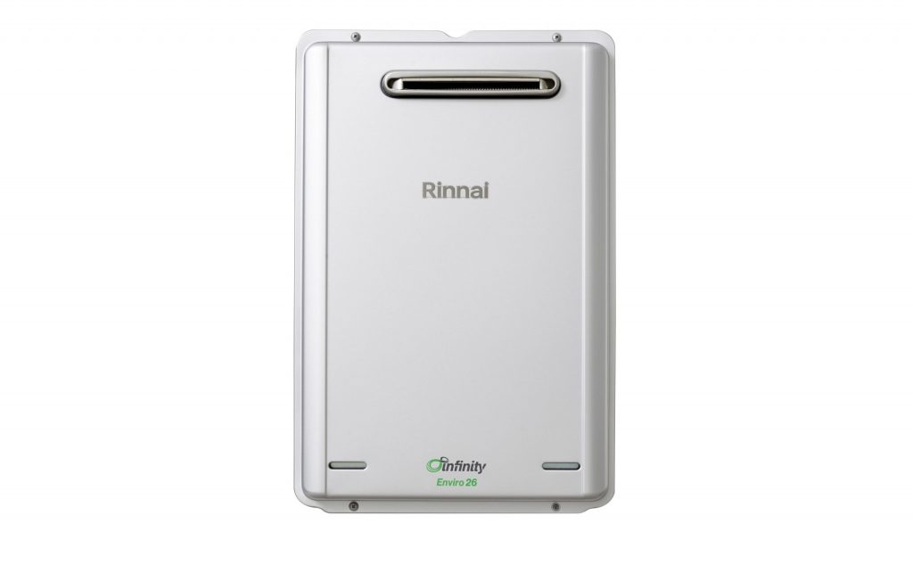 Rinnai Infinity 26 Enviro Gas Continuous Flow Hot Water (front)