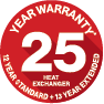 Rinnai 25 Year Heat Exchange Warranty