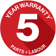 Rinnai 5 Year Warranty