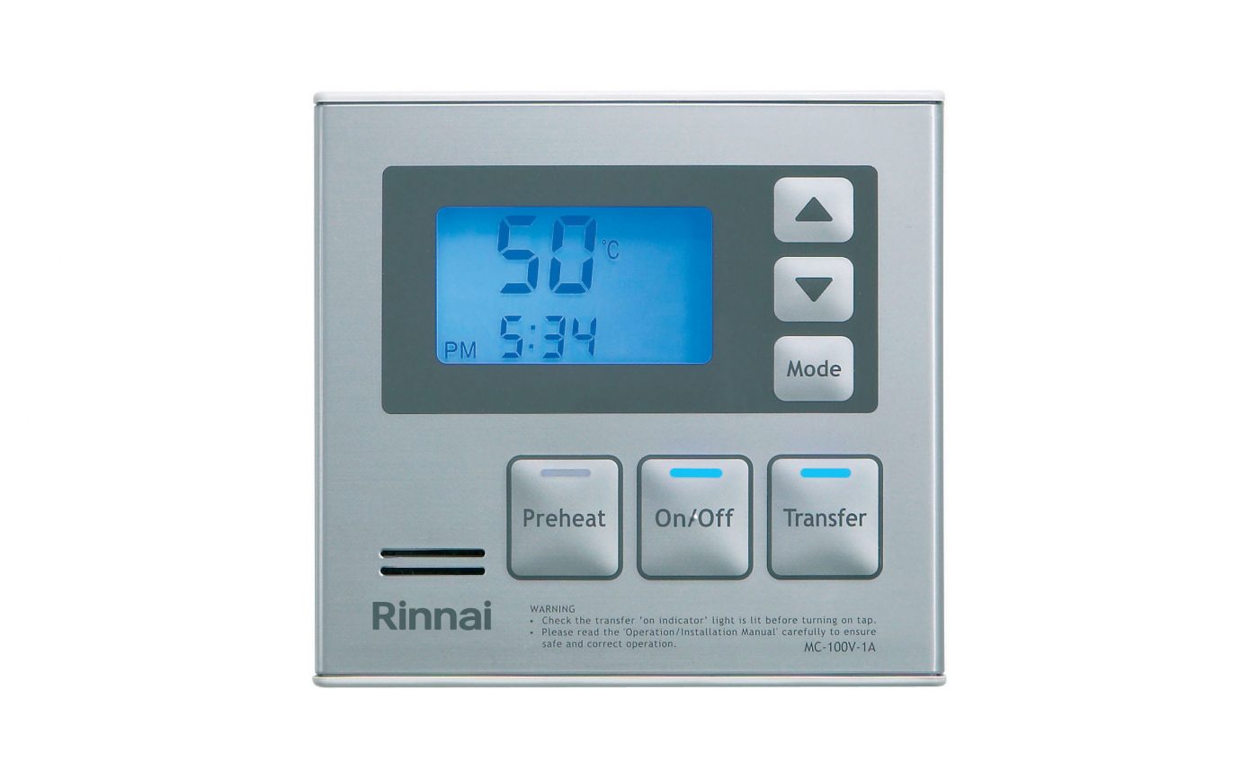 Rinnai Continuous Flow Kitchen Wall Controller Grey