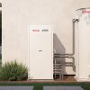 Rinnai Geoflo Hybrid Geothermal Heat Pump 3D Render Front view in garden side house