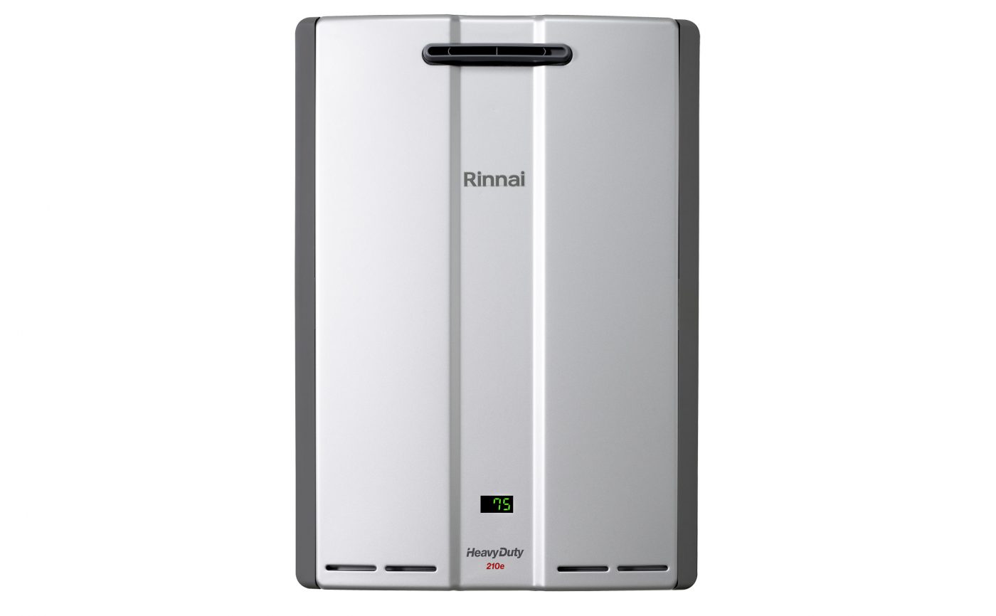 Rinnai HD210e (External) Heavy Duty Continuous Flow CF Commercial Front (Flue Connection)