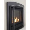 Rinnai Sapphire Built-In Classic Gas Fire insitu lifestyle close up angle left