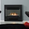 Rinnai Slimfire 252 Console Gas Fire Log Set Black on Black Lifestyle Insitu Family Room
