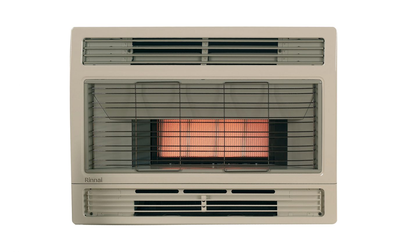 Rinnai Spectrum Console Space Heater Gas Flued Beige Front