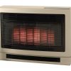 Rinnai Ultima II Console Gas Flued Heater Beige Natural Angle Right 2