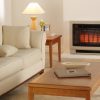 Rinnai Ultima II Inbuilt Gas Flued Heater Beige Natural 2 Family room couch coffee table