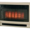 Rinnai Ultima II Inbuilt Gas Flued Heater Beige Natural Angle Right 2