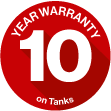 Rinnai - 10 years warranty on Tanks