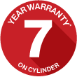 Rinnai 7 year cylinder warranty